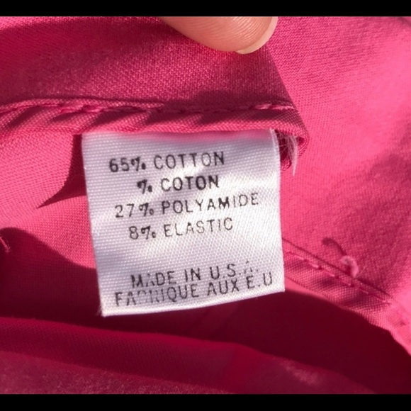 THEORY High Rise Bubble Gum Pink Cotton Slim Fit Pants - Picture 5 of 6